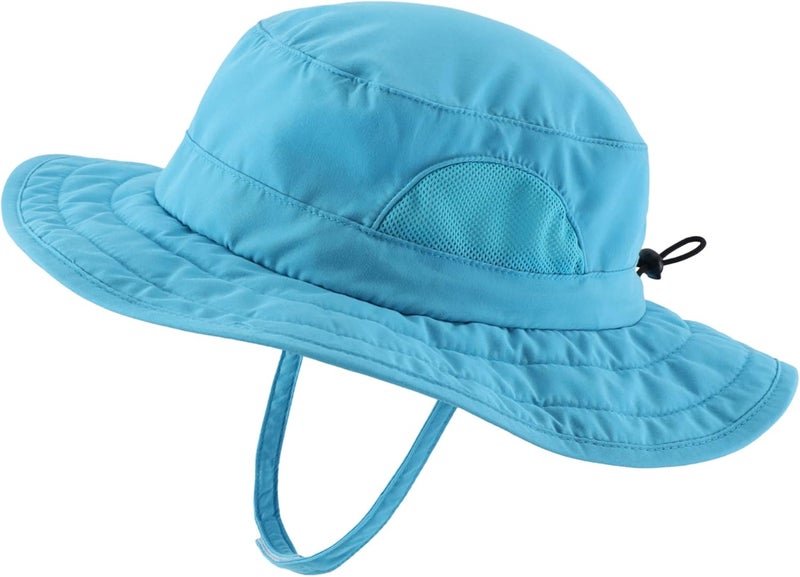 Connectyle Kids Sun Hat for Boys Girls Wide Brim Bucket Hat UPF 50+ Sun Protection Hat Breathable Summer Beach Hat - Image 1